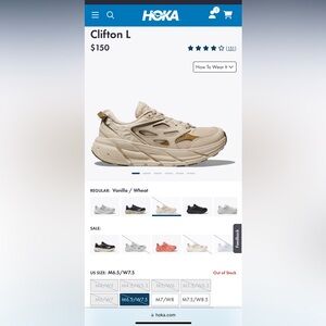 HOKA CLIFTON L SNEAKERS